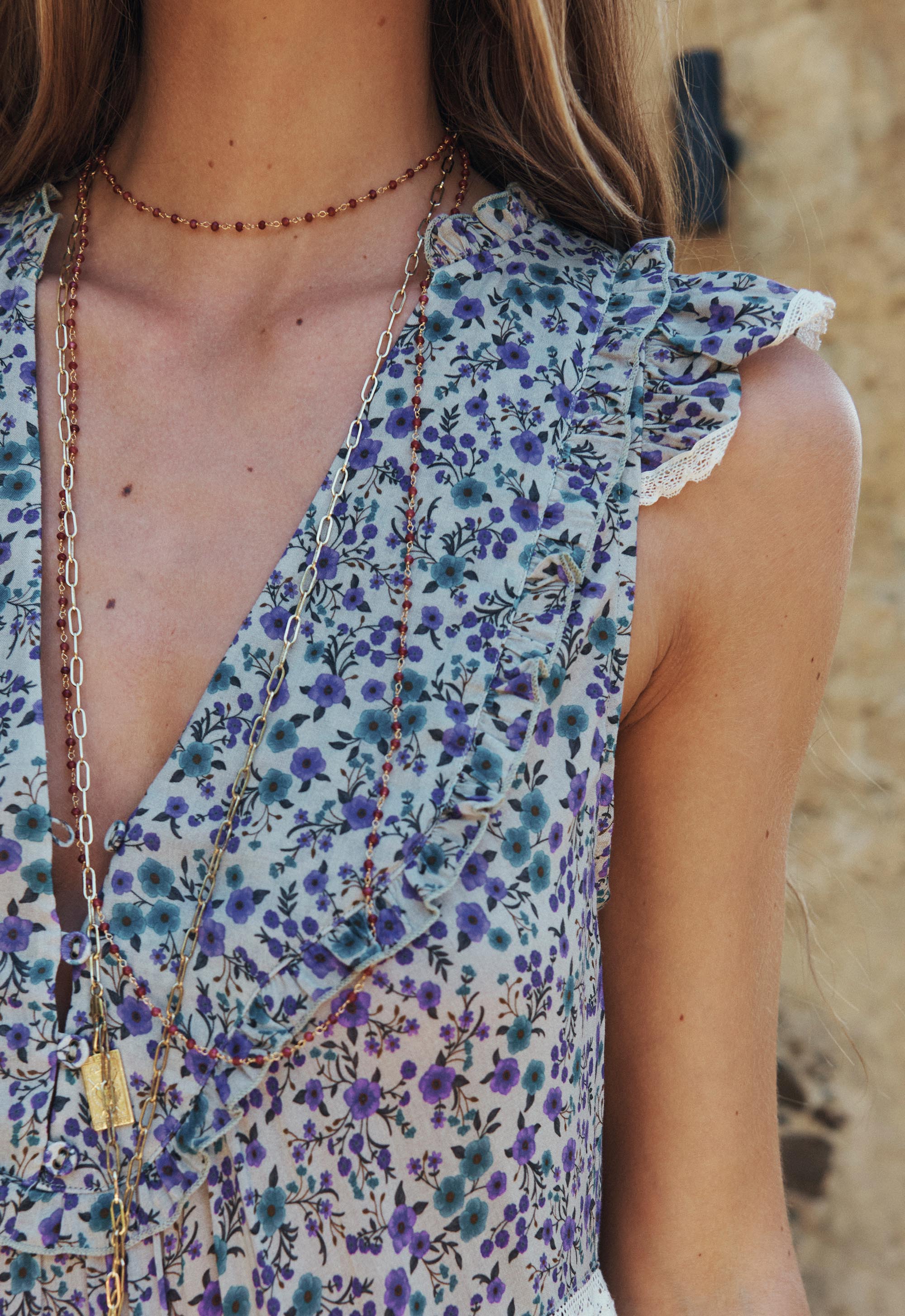 Mimi-Rose Sleeveless Boho Dress - Violet Fields