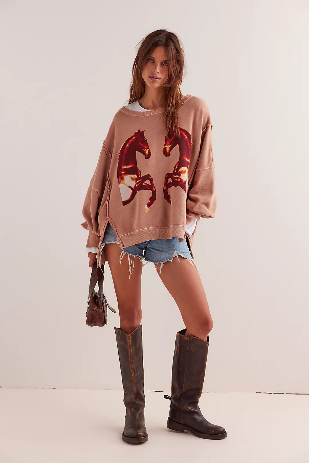 Graphic Camden Sweatshirt - Mirrored Horses