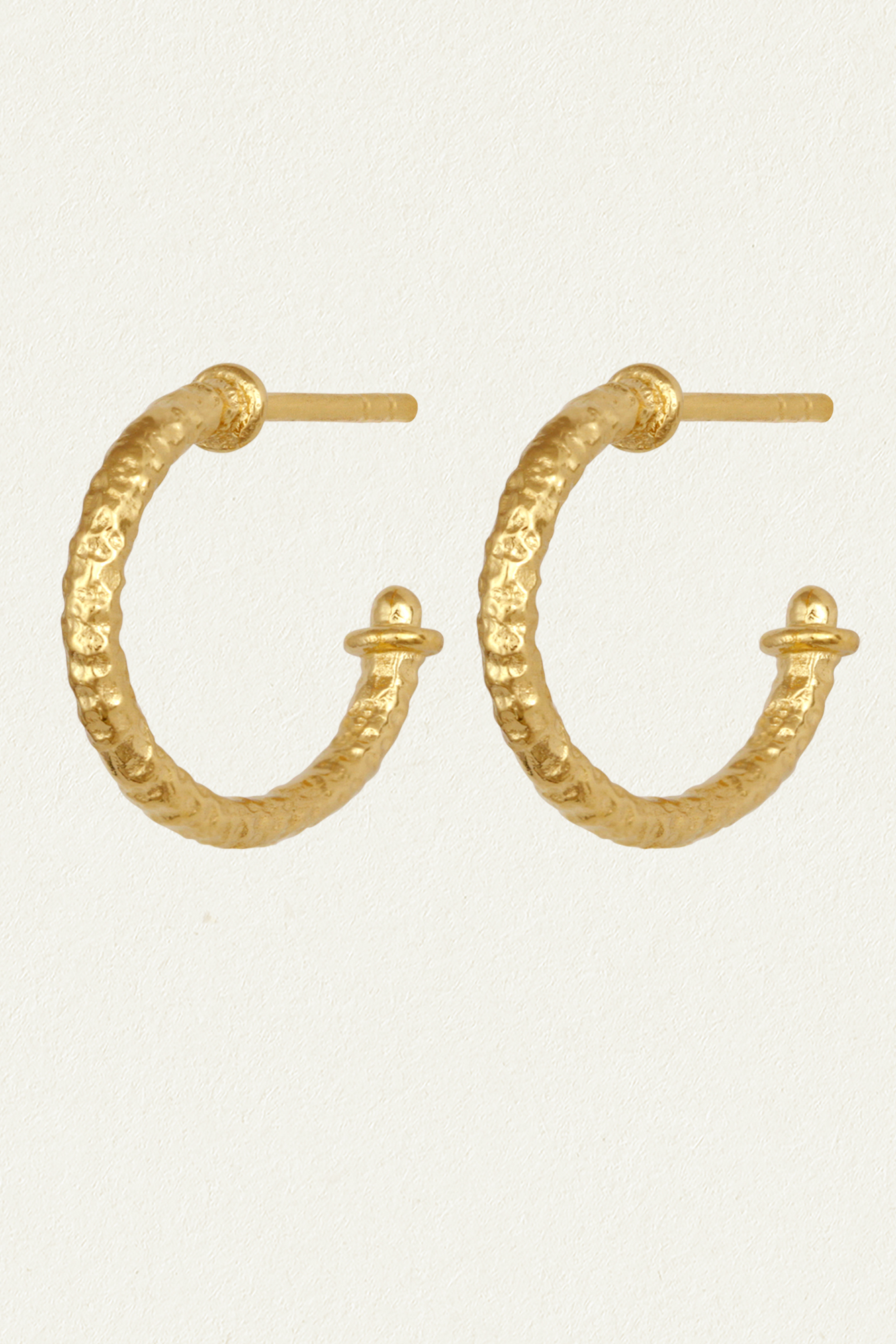 Molten Hoop Earrings - Gold