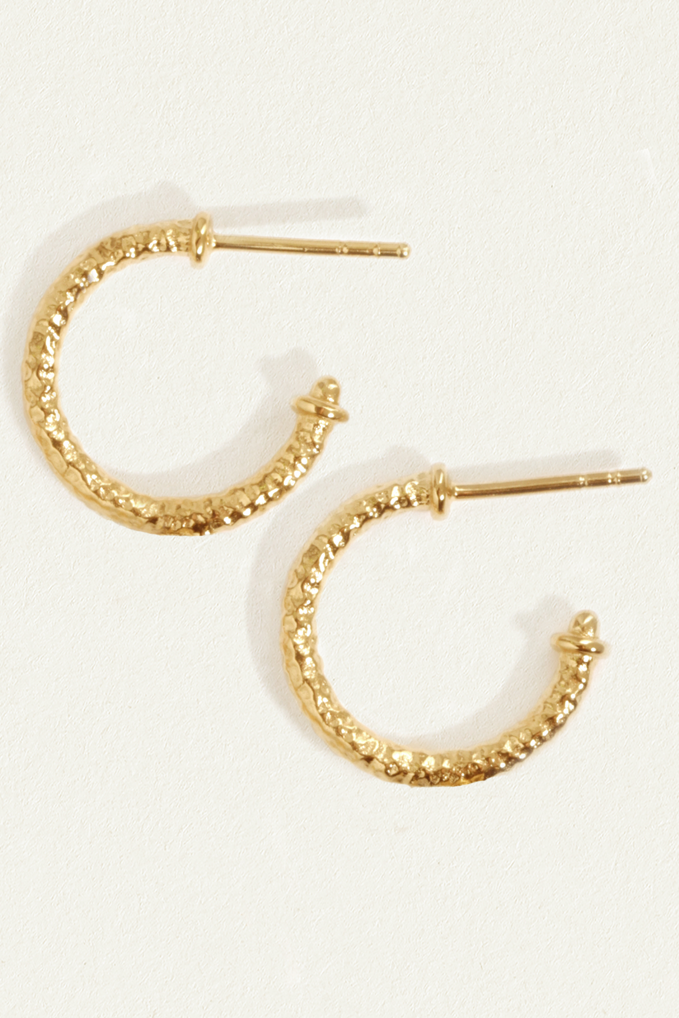 Molten Hoop Earrings - Gold