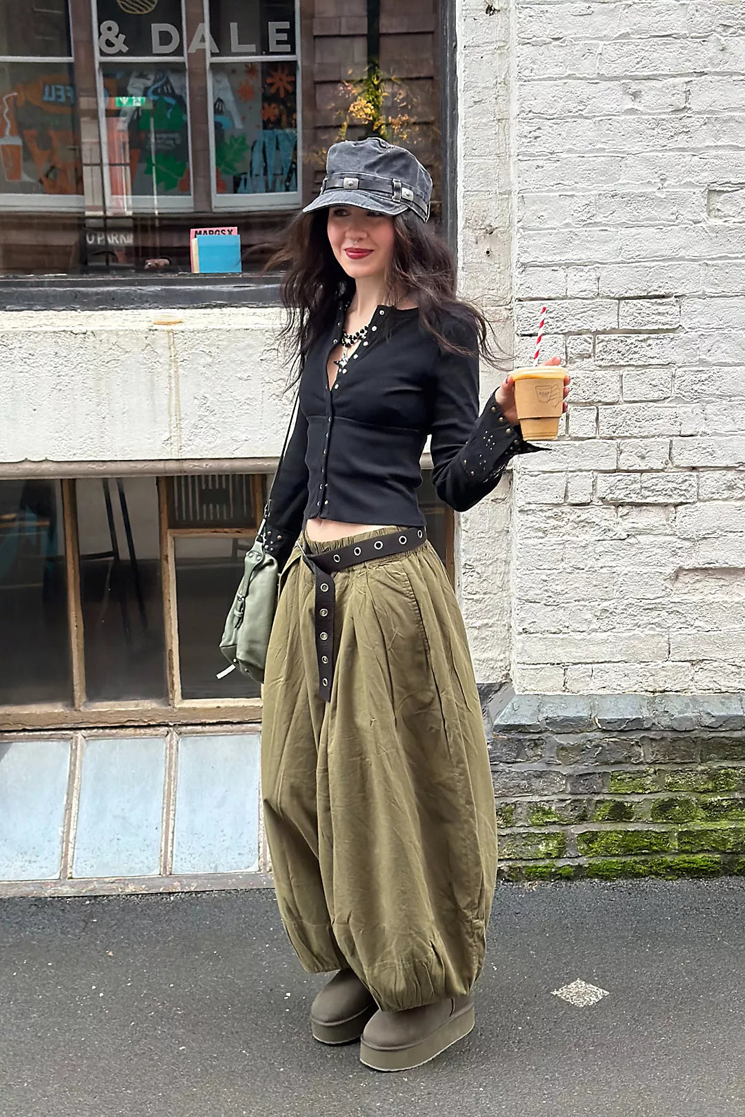 Moonflower Balloon Pant - Sage