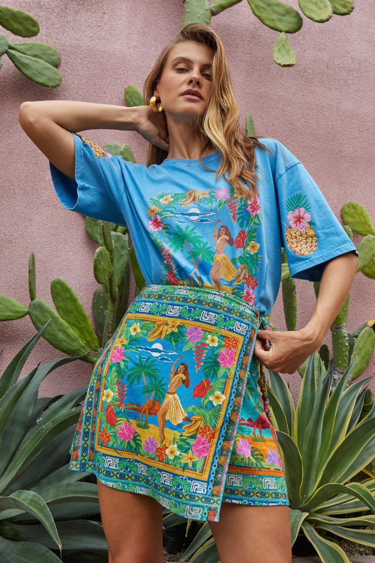 Barefoot Mini Skirt - Tiki