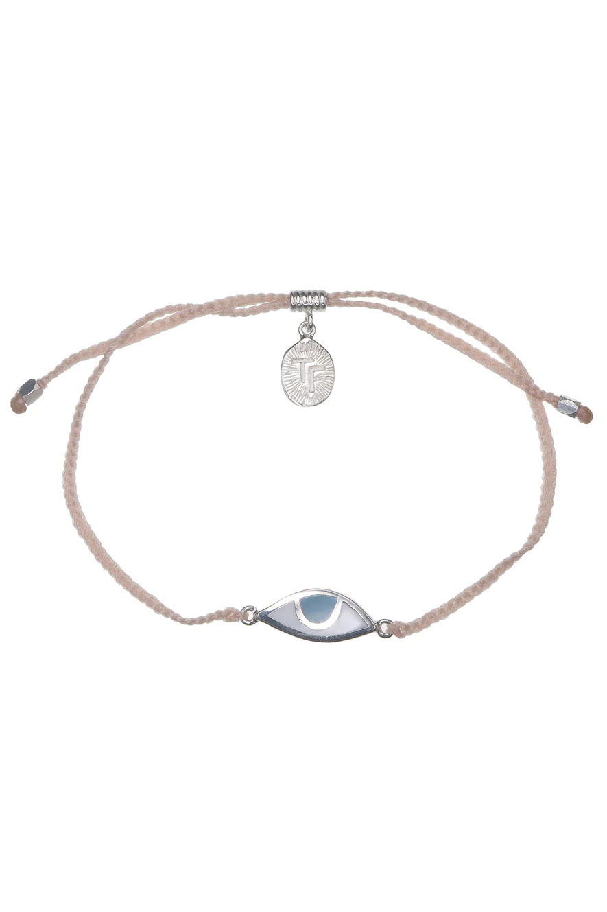 Eye Protection Bracelet | Soft Pink - Silver