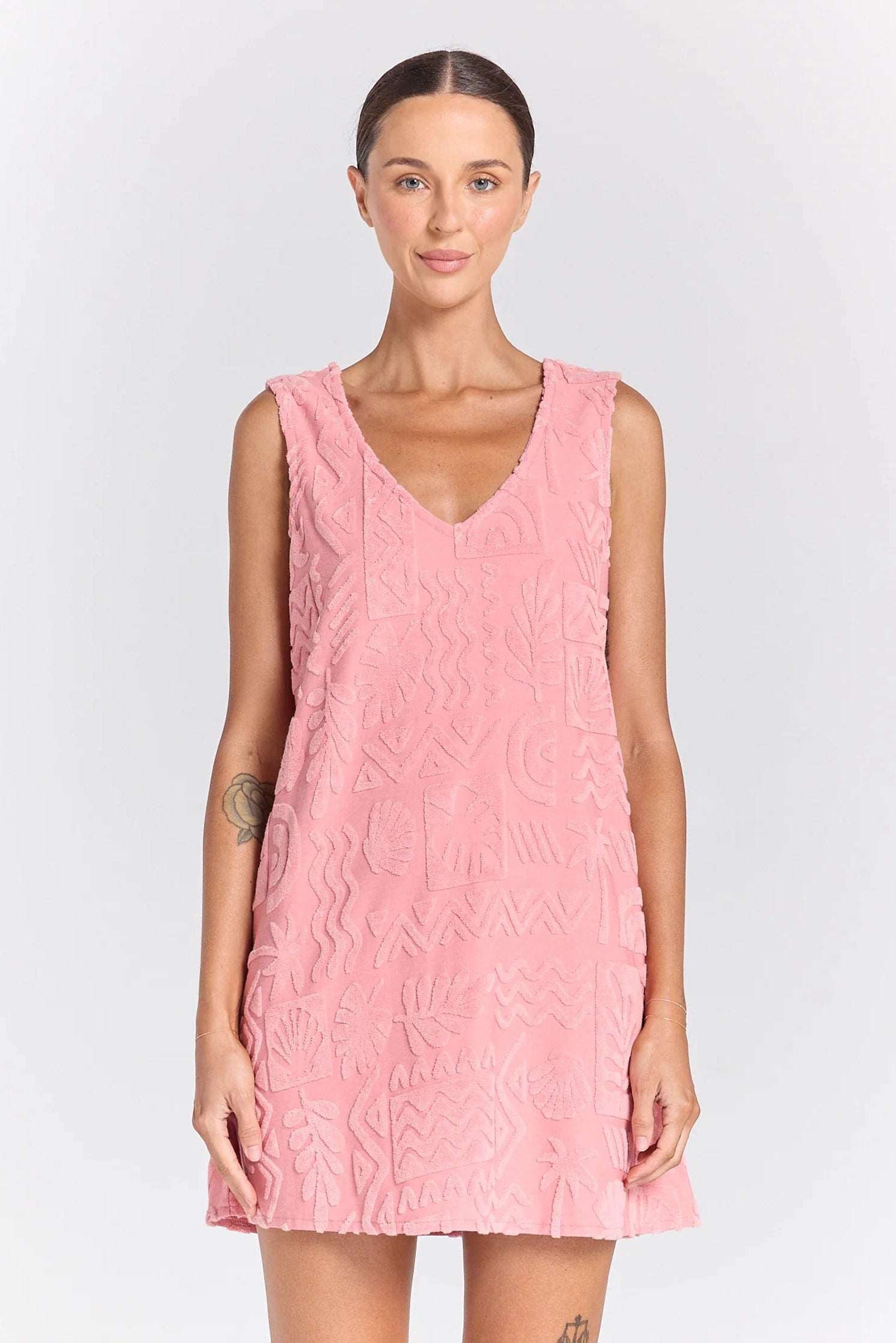 Mai Tai V Tunic Dress - Rose