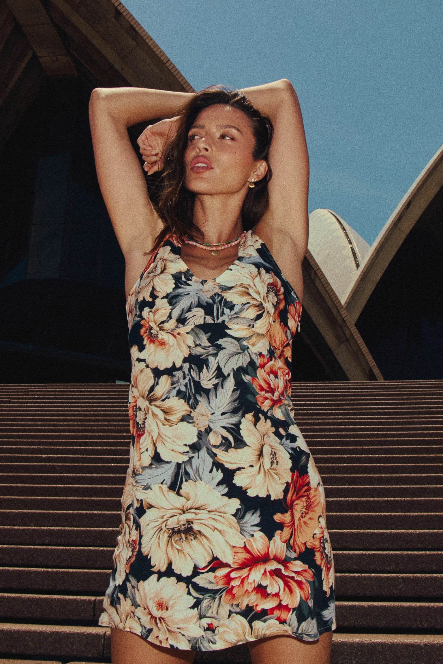 Panama V Bias Dress - Black
