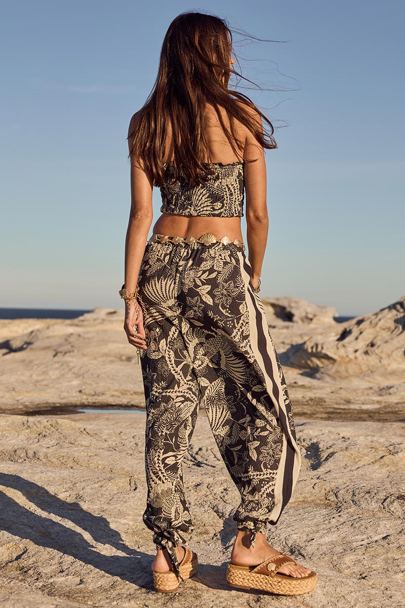 Volcano Goddess Harem Pant - Liquorice