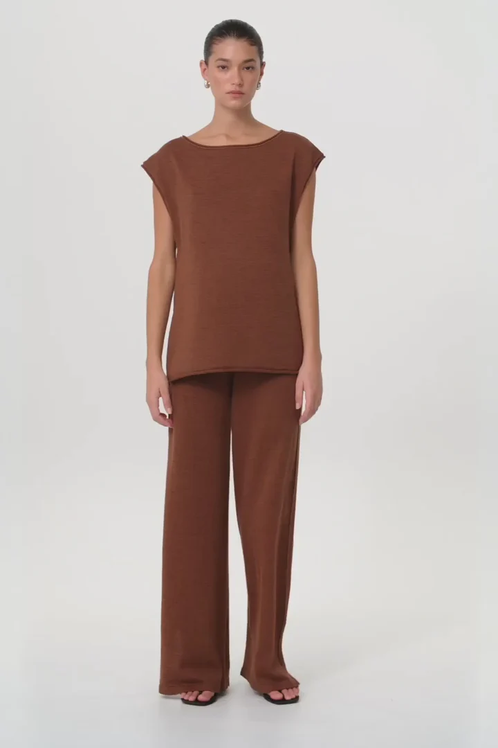 Poppy Tie Side Top - Clay
