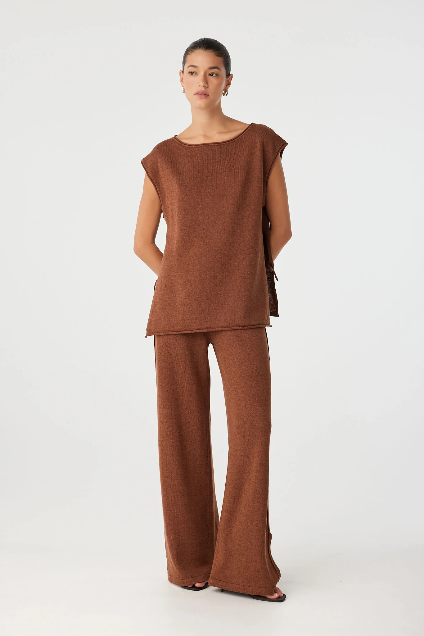 Poppy Tie Side Top - Clay