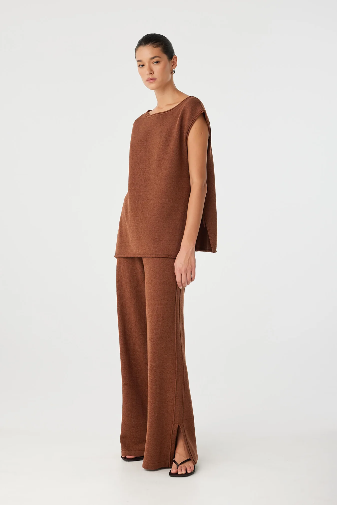 Poppy Tie Side Top - Clay