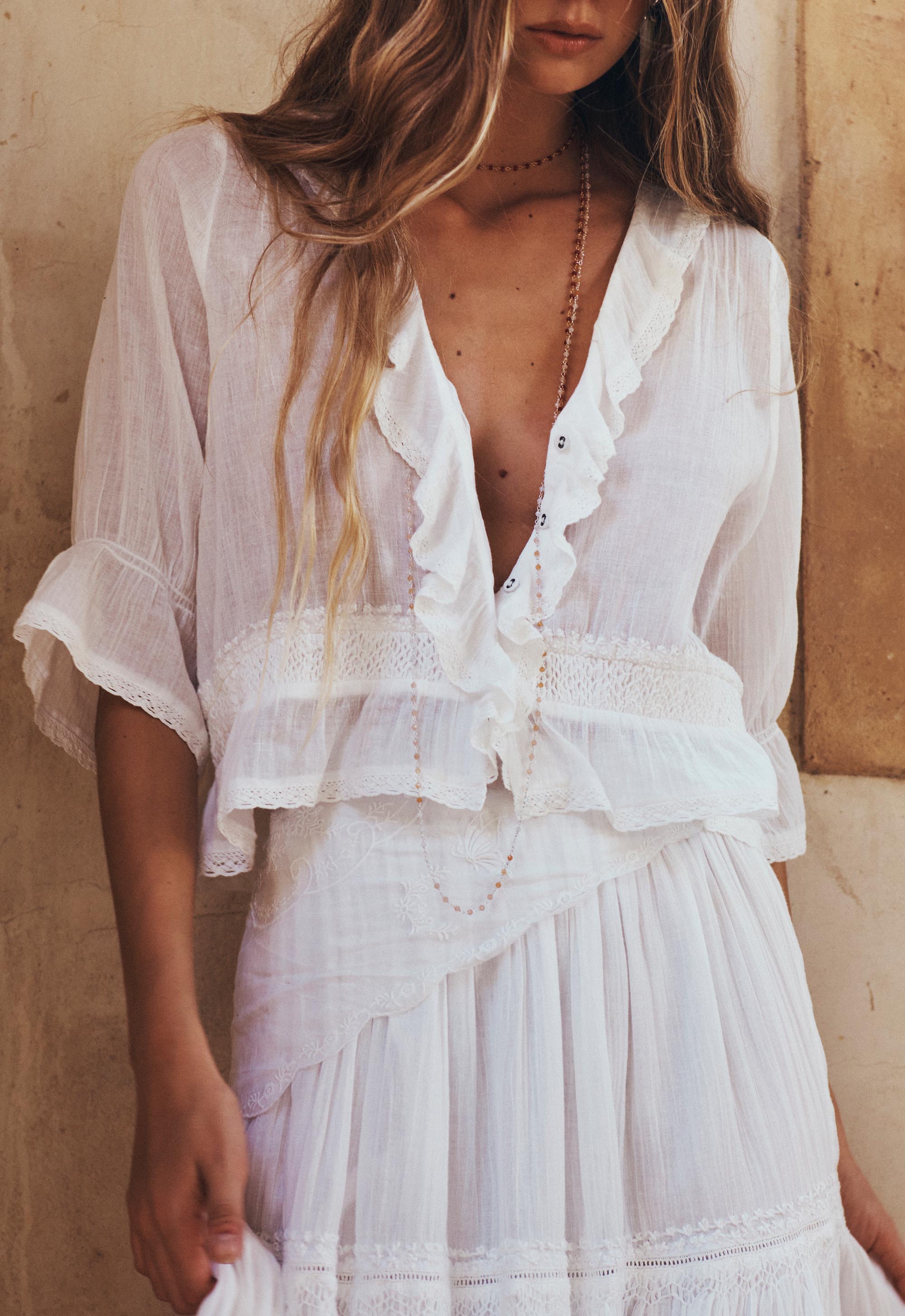 Prairie Blouse - Whisper White