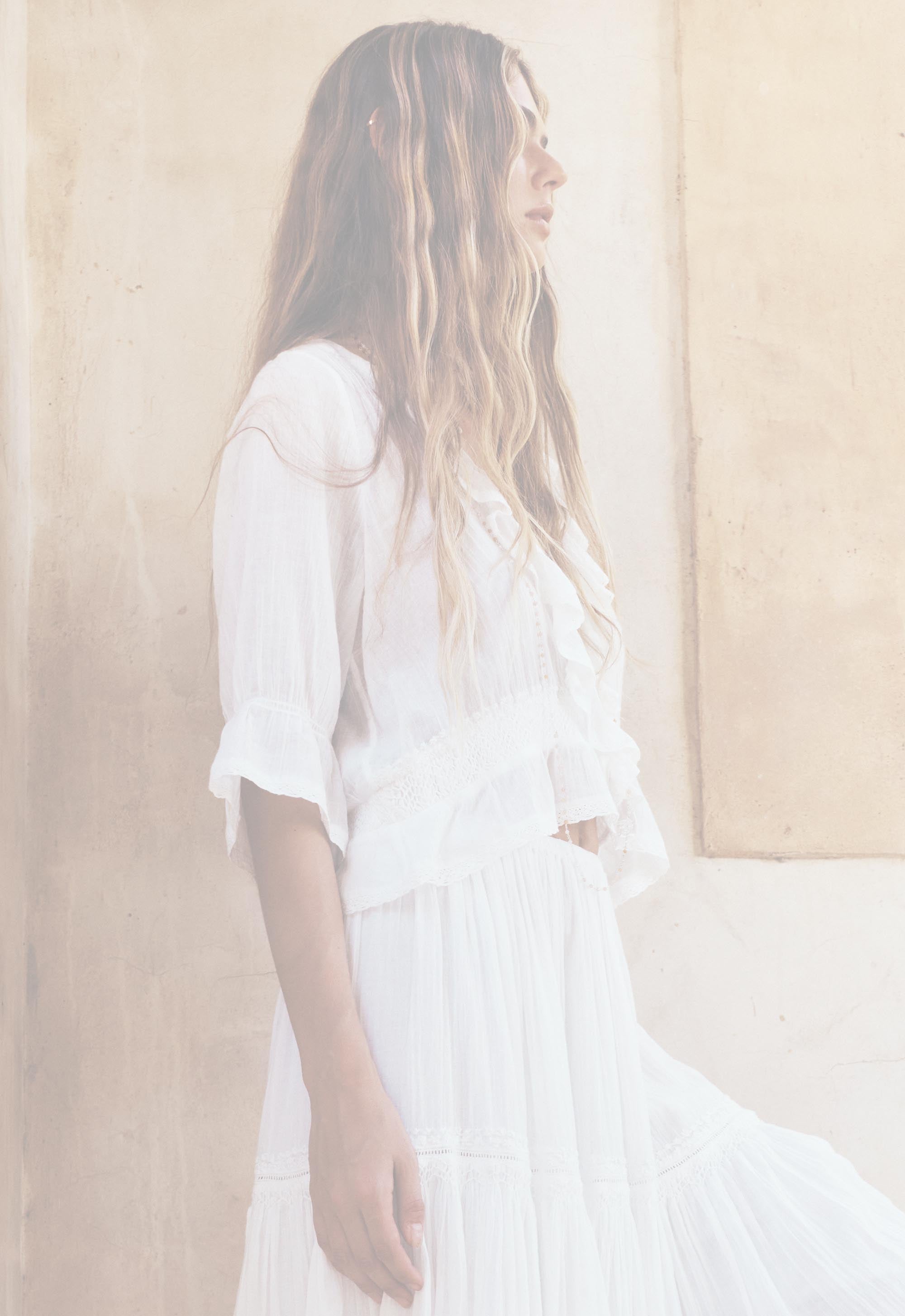 Prairie Blouse - Whisper White
