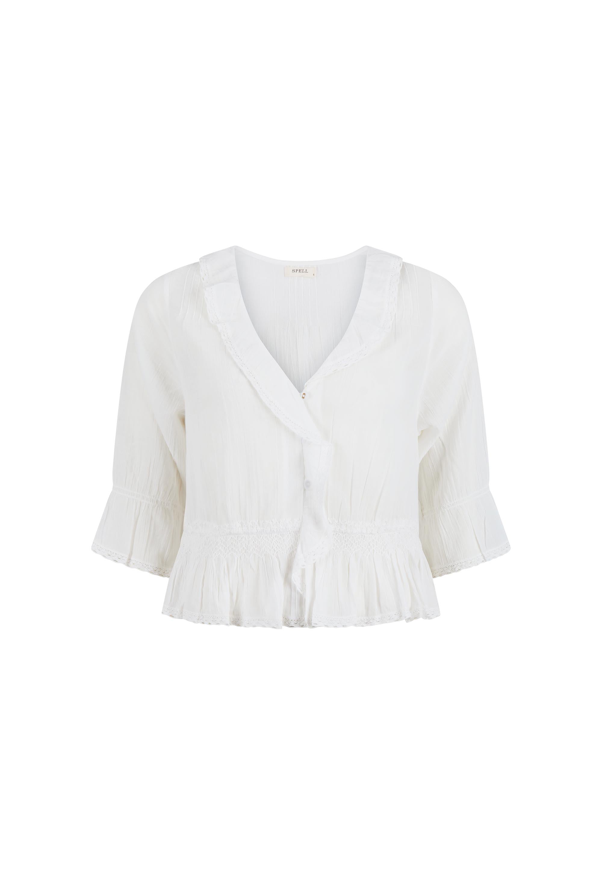 Prairie Blouse - Whisper White
