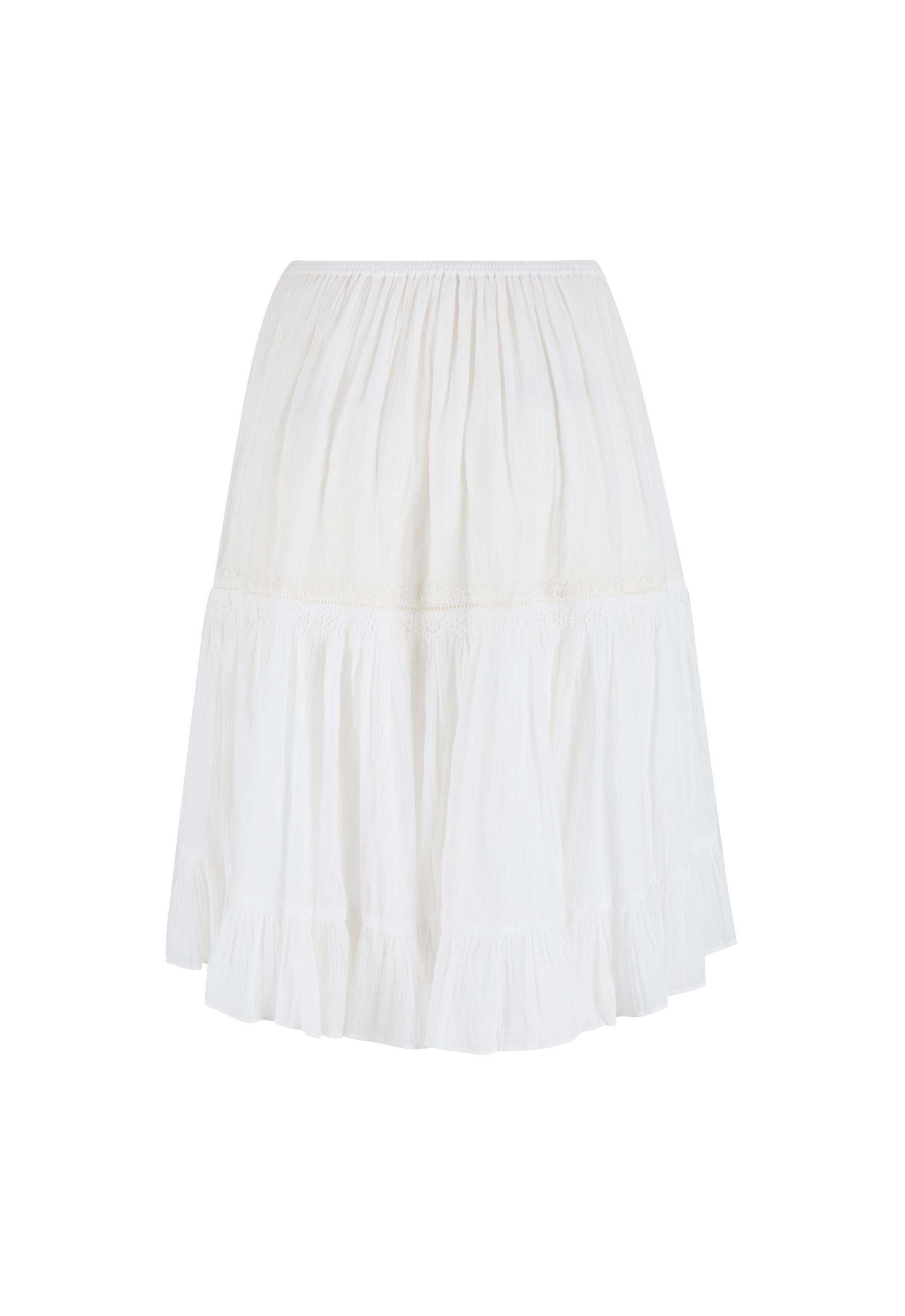 Prairie Midi Skirt - Whisper White
