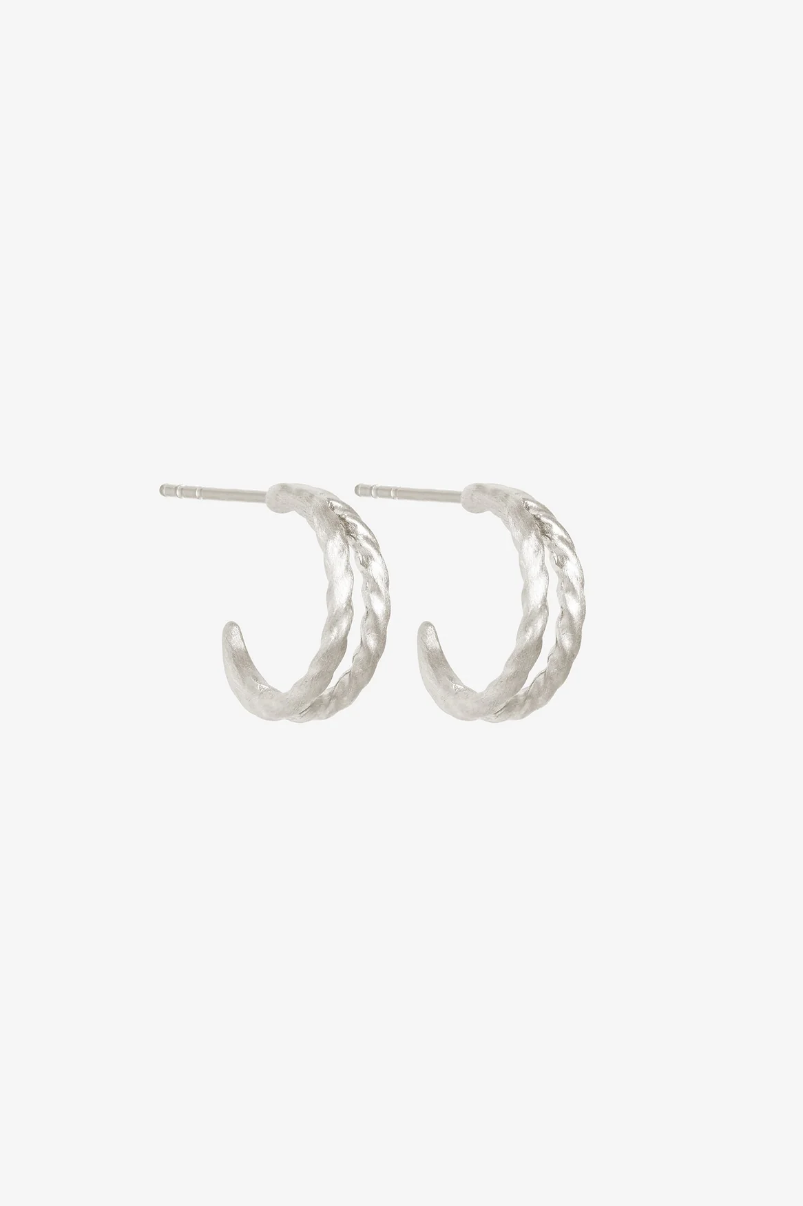 Priam Split Hoops - Silver