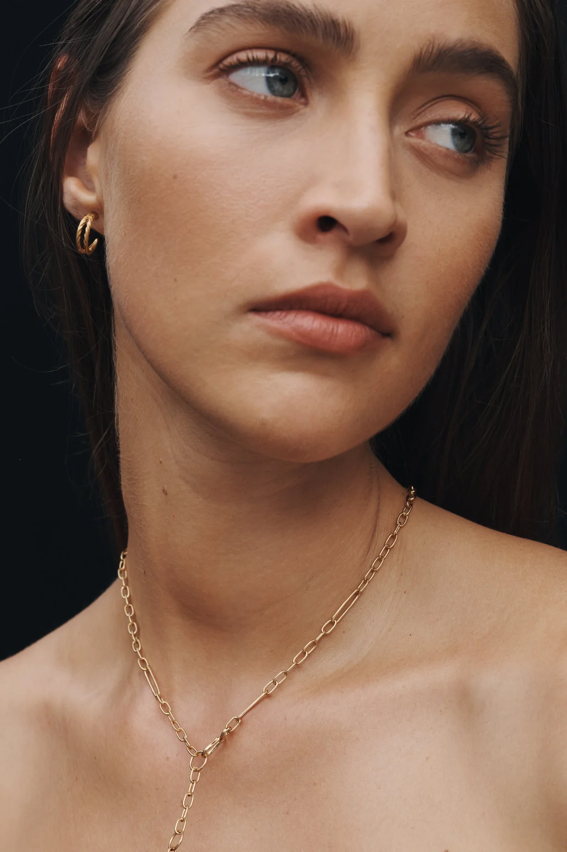 Priam Split Hoops - Gold