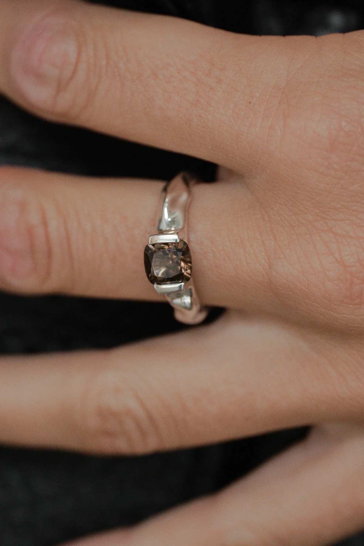 Queen Ring - Smoky Quartz