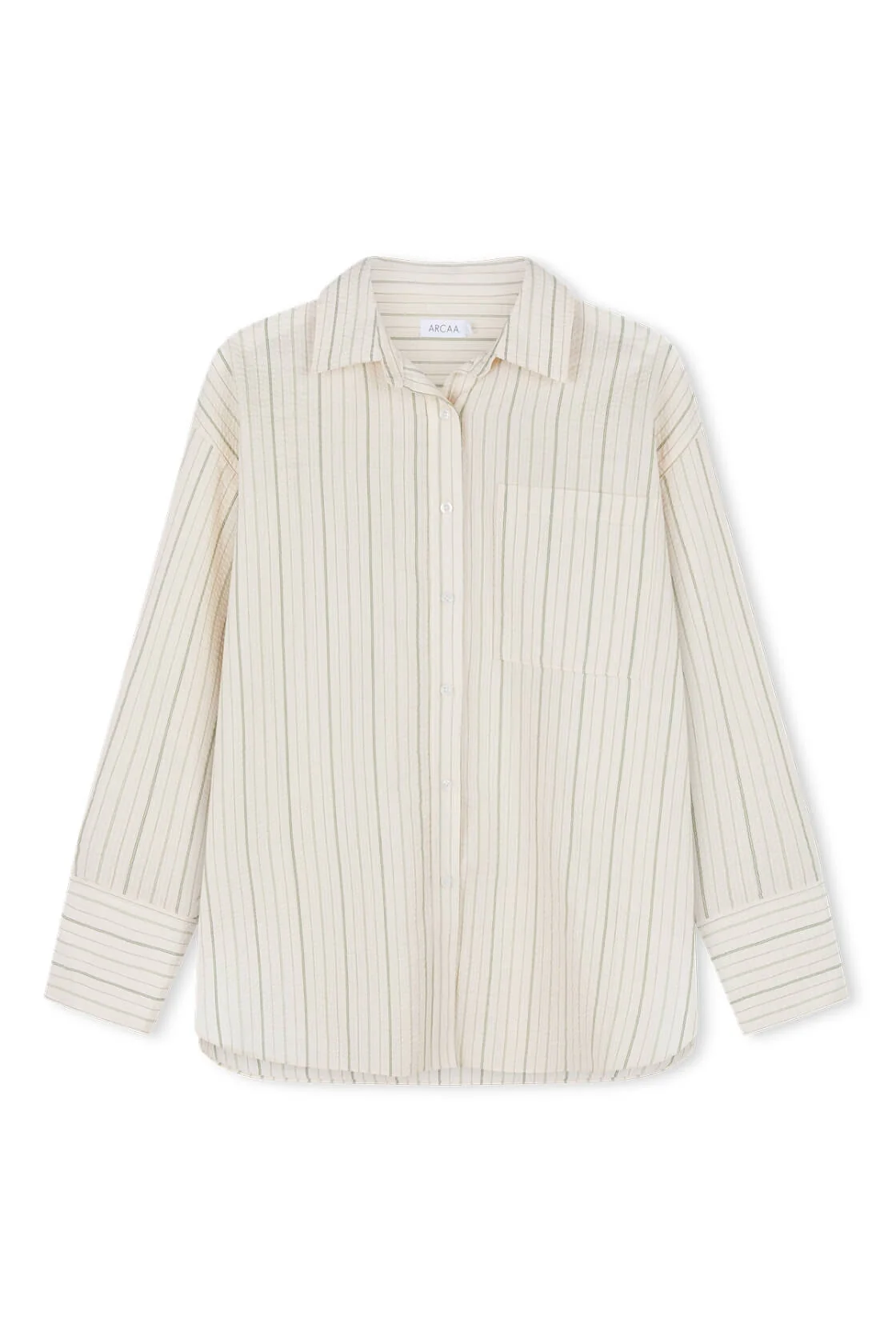Rae Shirt - Olive Stripe
