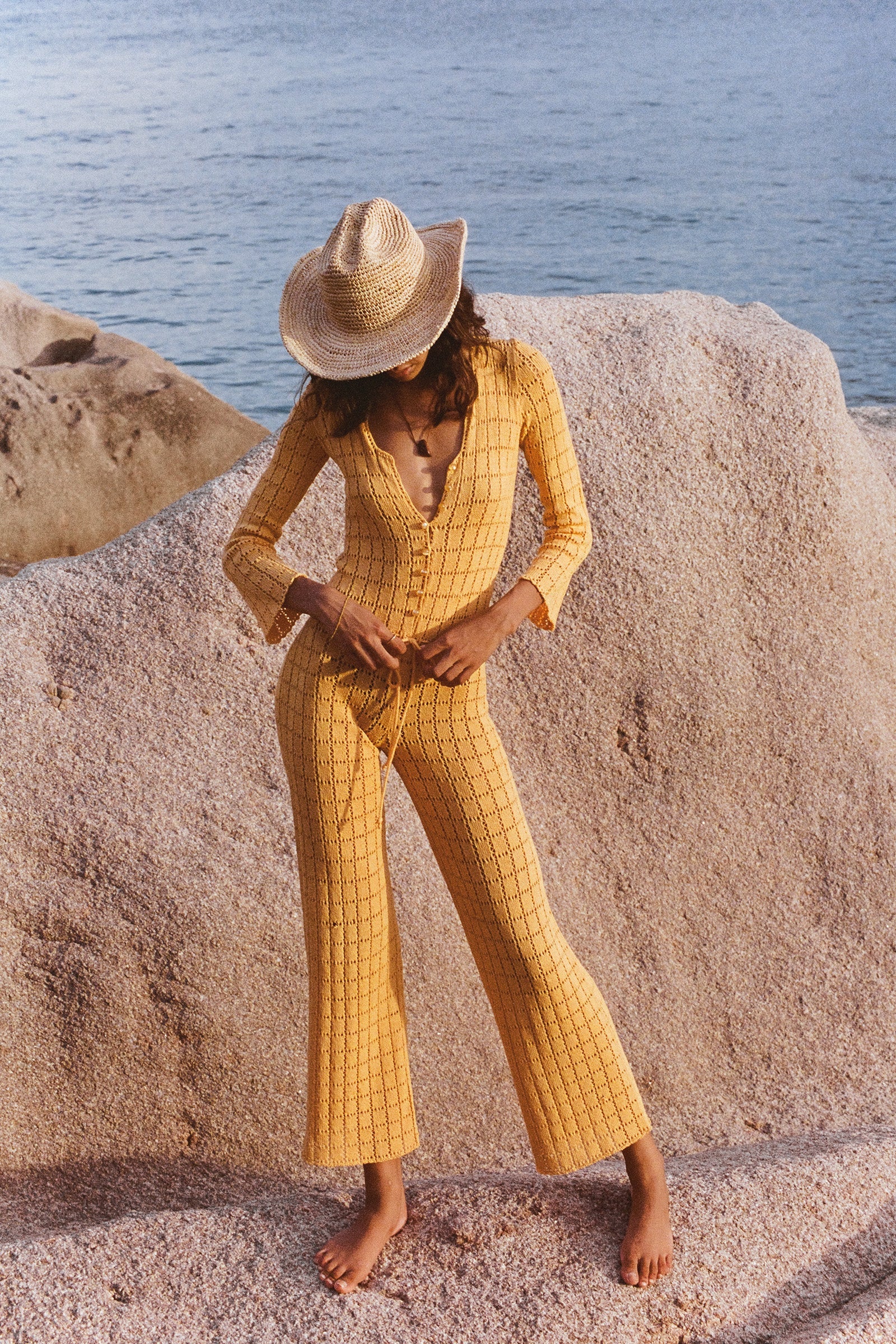 Raffia Cowboy Hat - Natural