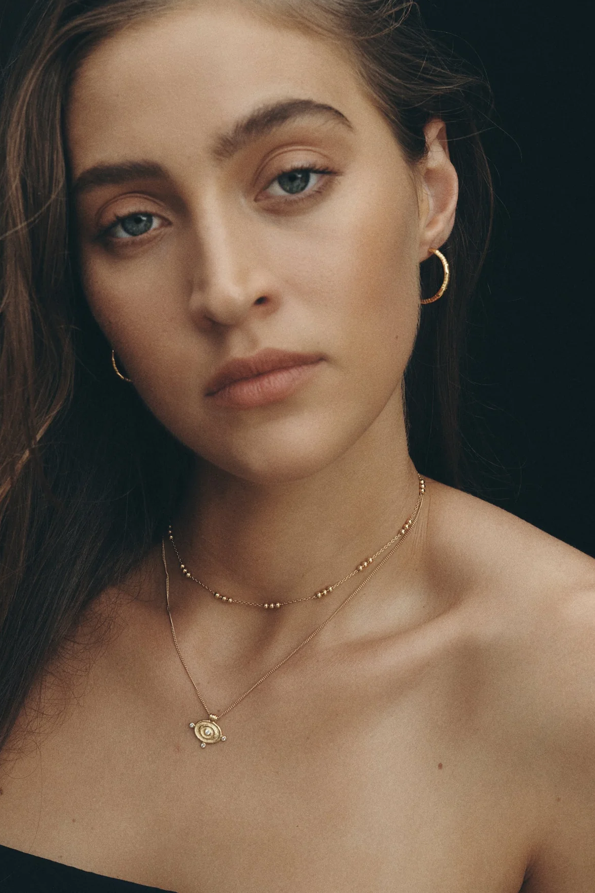 Reign Oval Necklace - Gold
