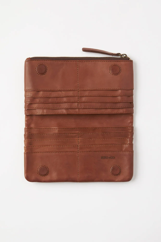 Capri Wallet Large - Cognac