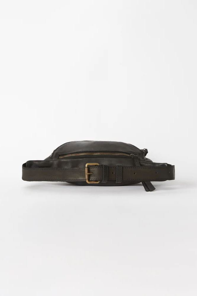 Leather Bumbag - Black