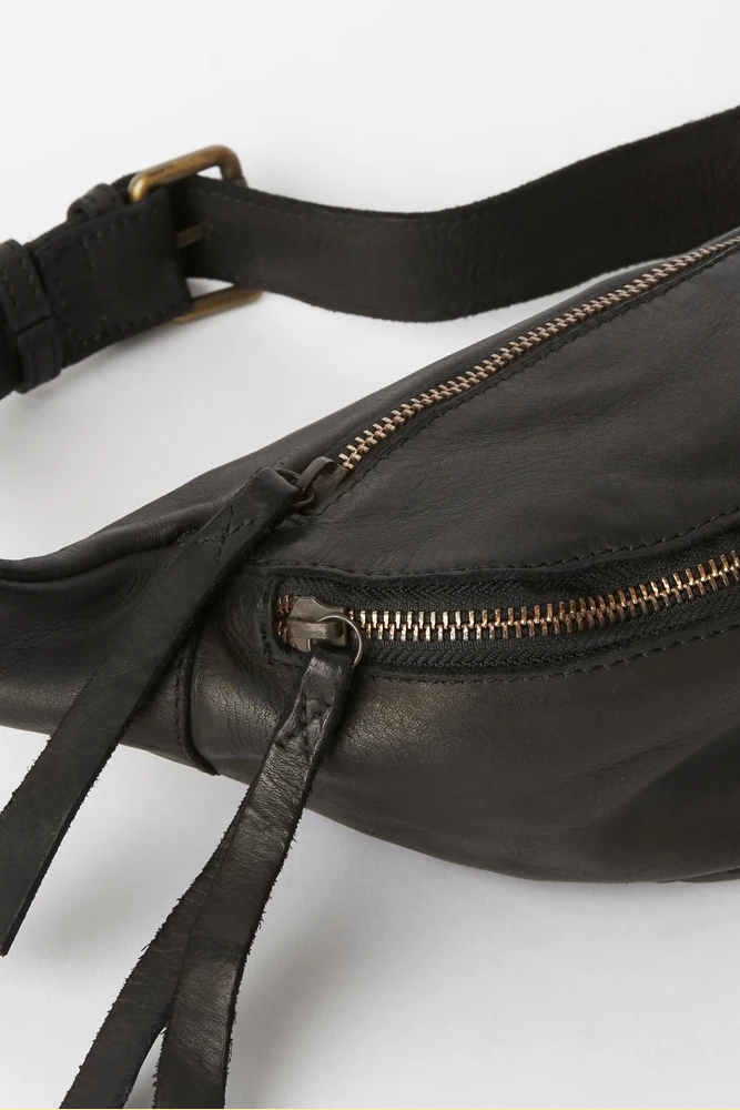 Leather Bumbag - Black