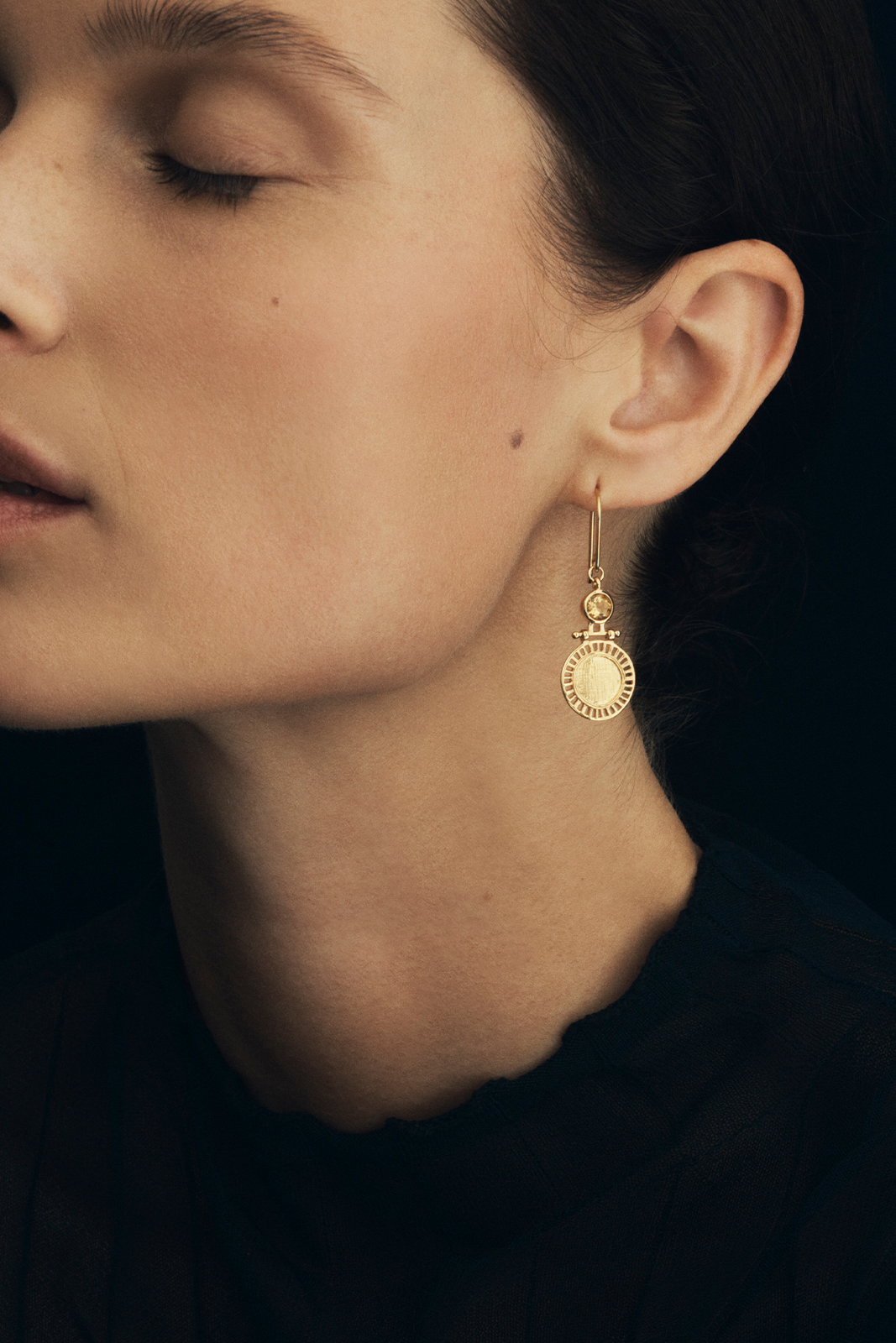Solar Earrings - Gold