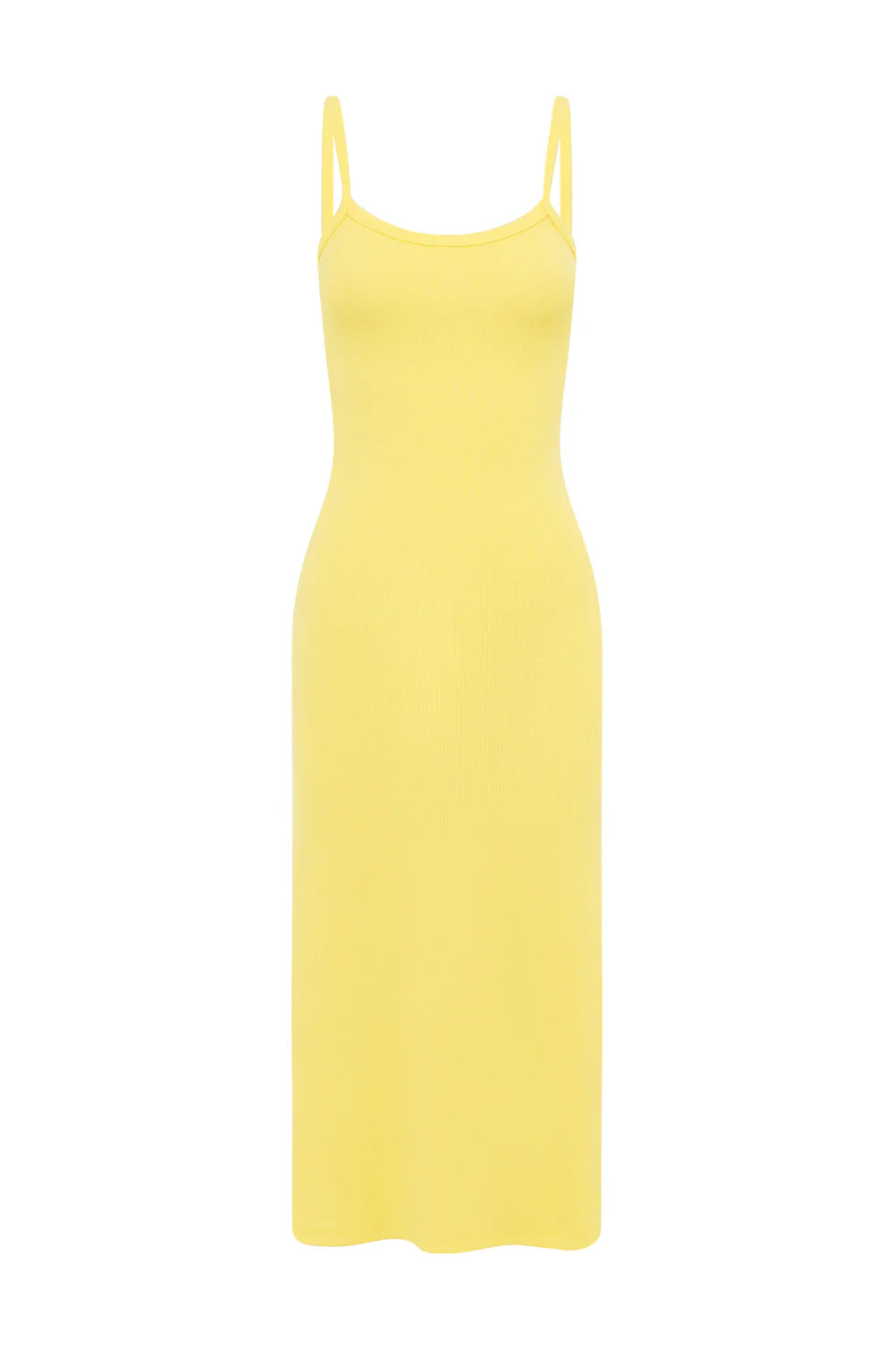 A-Line Midi Dress - Lemon