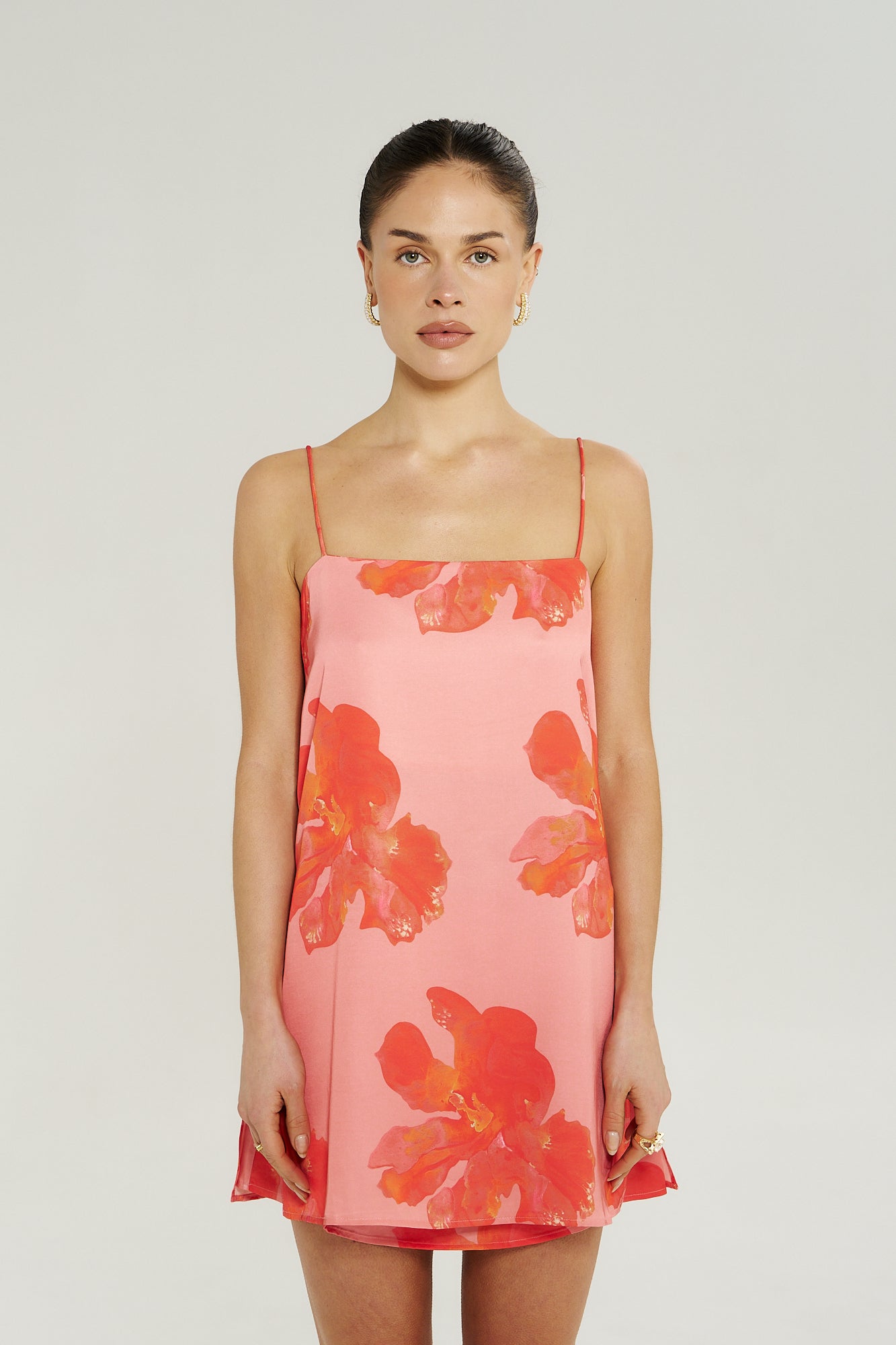Shift Tunic Top - Peach Petals