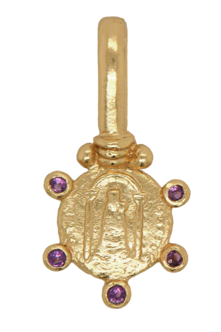 Cleopatra's Bling | Santuario Pendant Amethyst - Gold