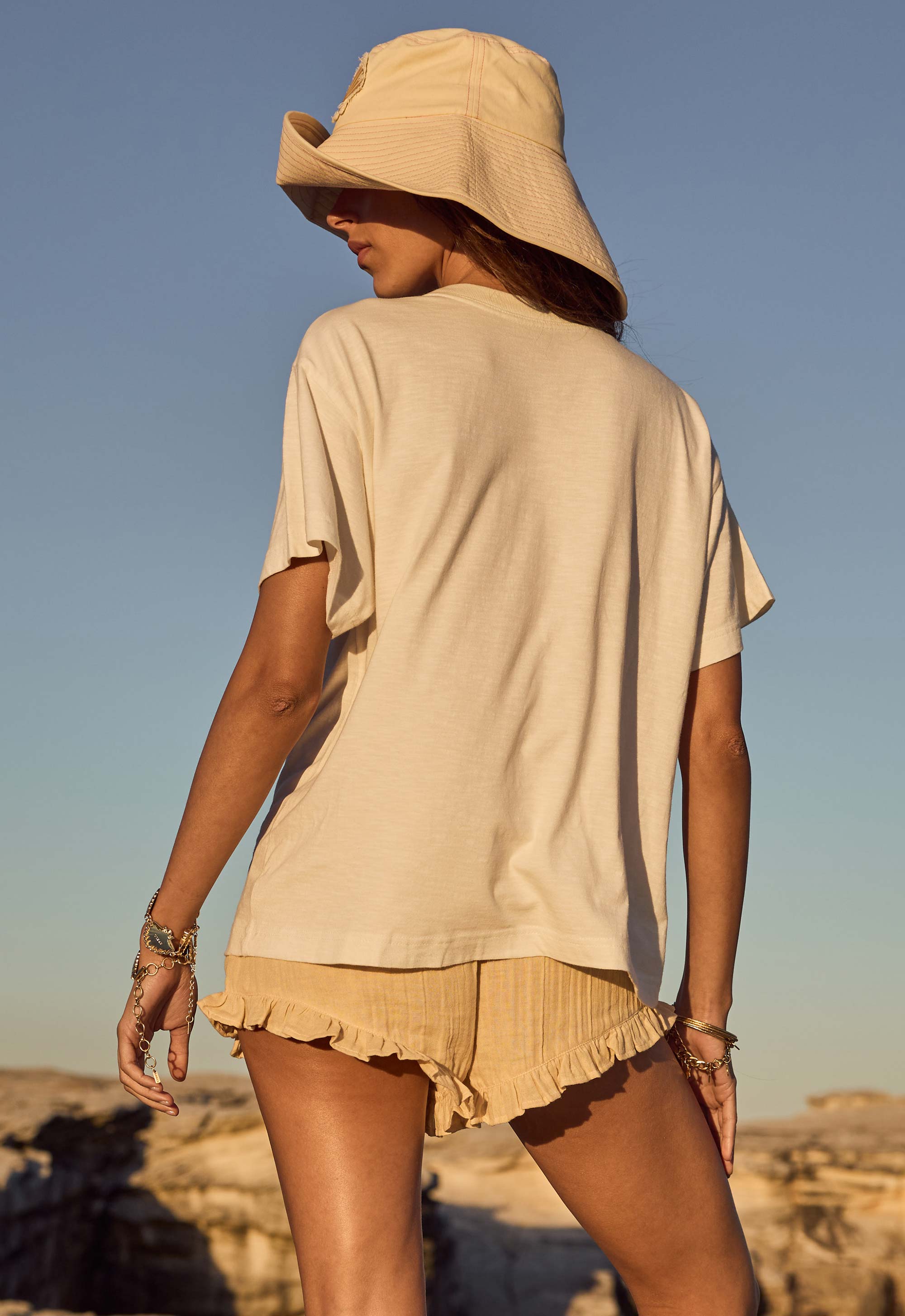 Mermaid Cove Applique Tee - White Sands