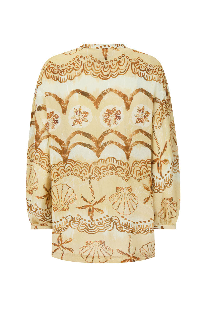 Mermaid Cove Shirt - Tan