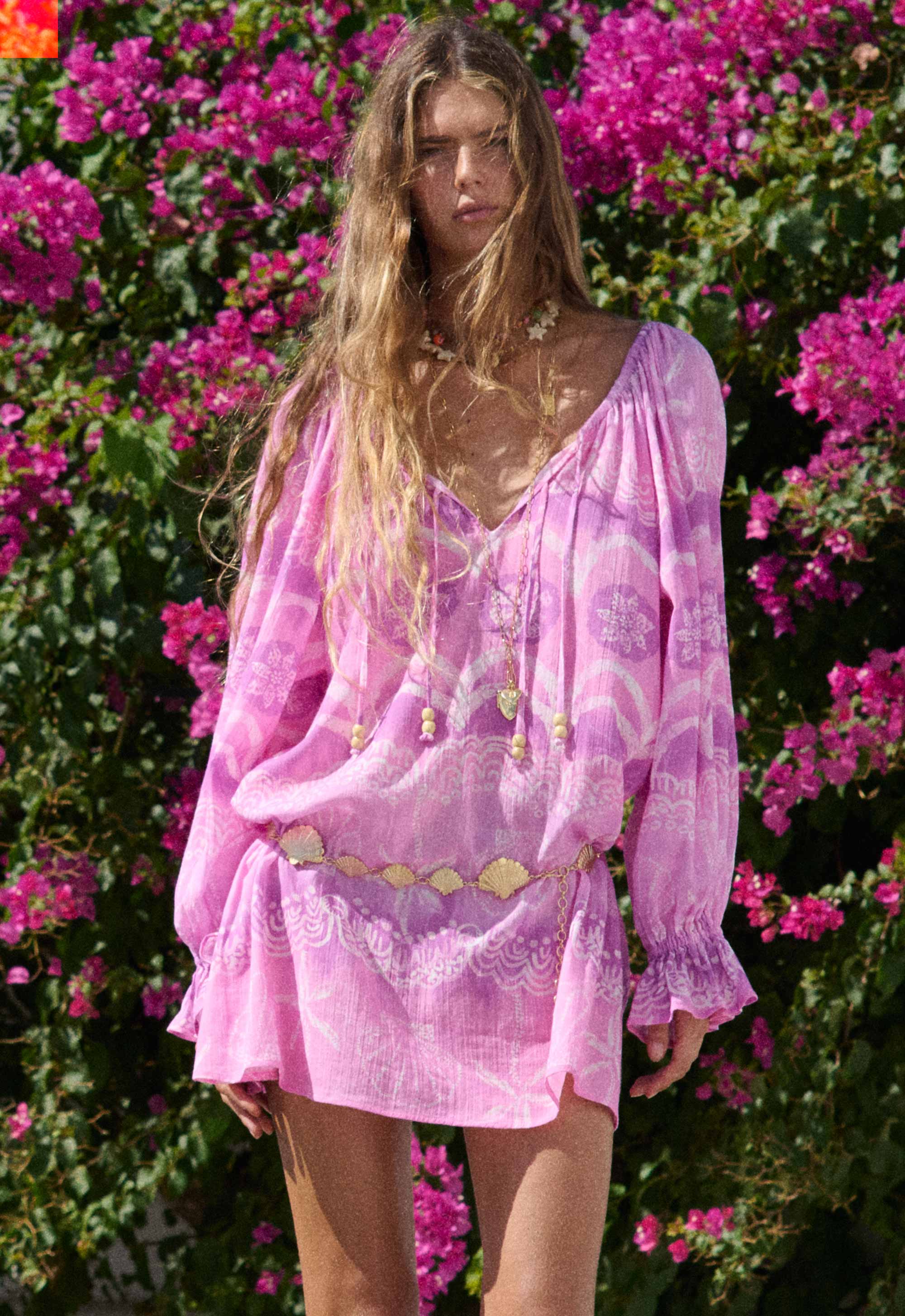 Mermaid Cove Tunic Dress - Musk