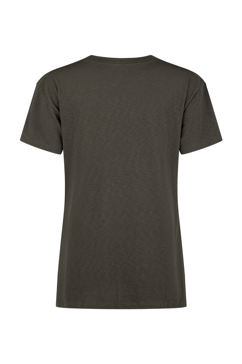 Coco Cantina Biker Tee - Charcoal