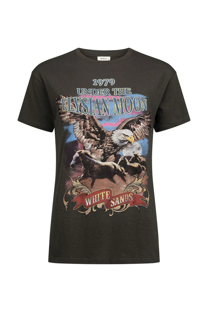 Elysian Biker Tee - Charcoal (RESTOCKED SIZES!)
