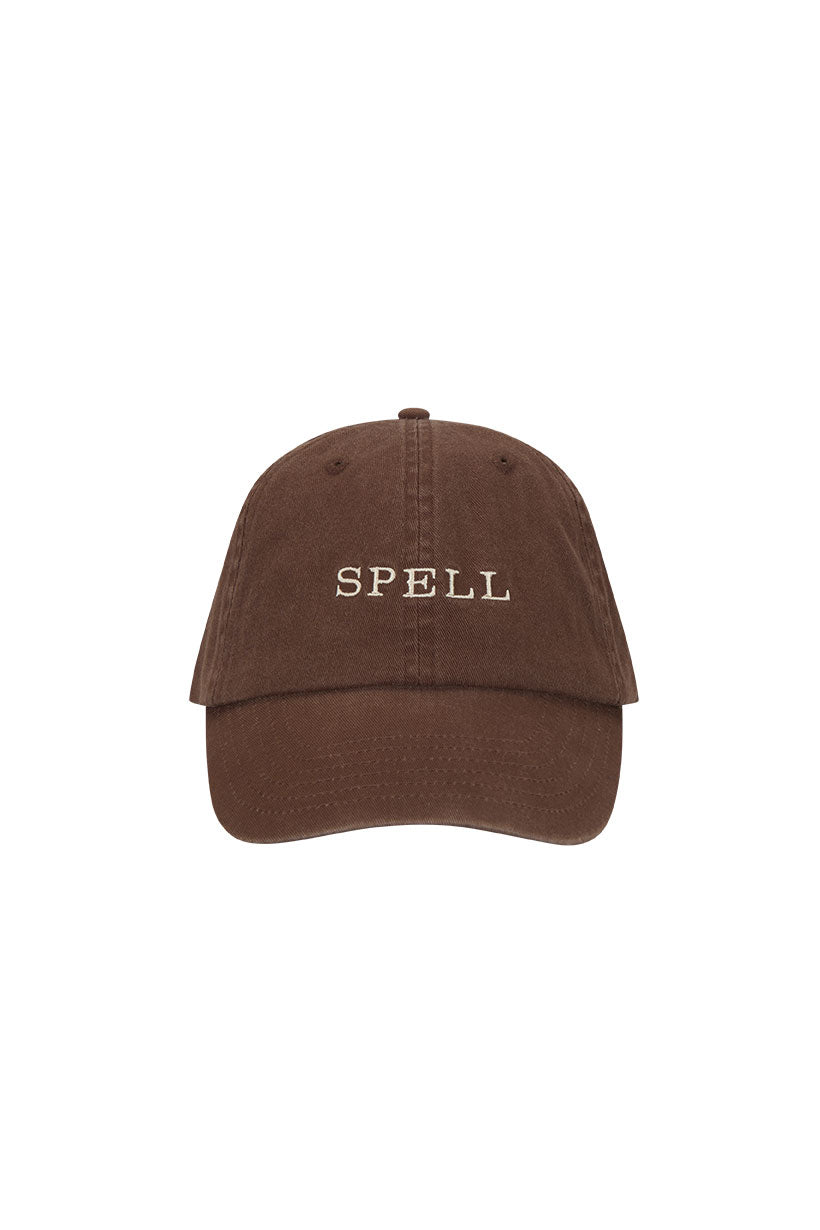 Spell Embroidered Cap - Cacao