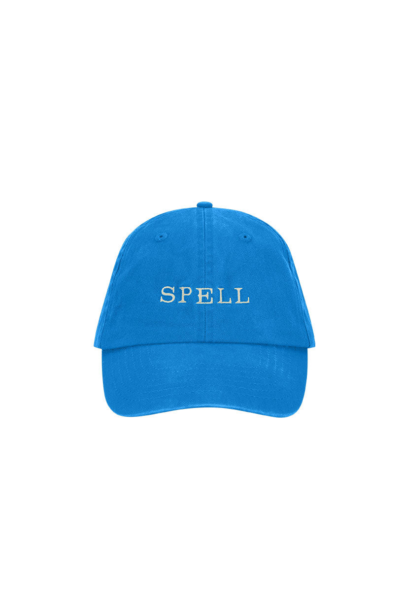 Spell Embroidered Cap - Sea Blue