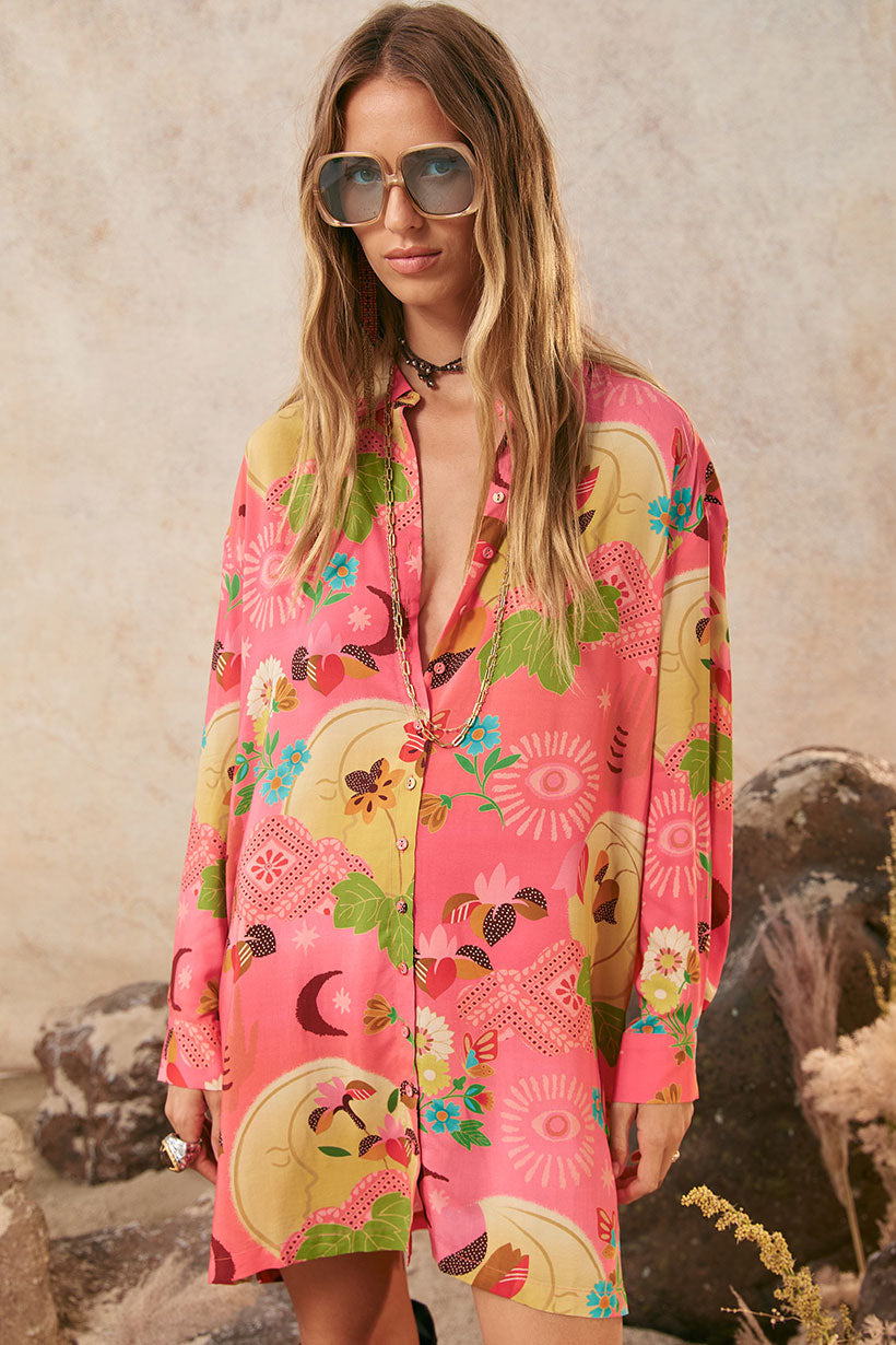 Libertine Shirt Dress - Cayenne