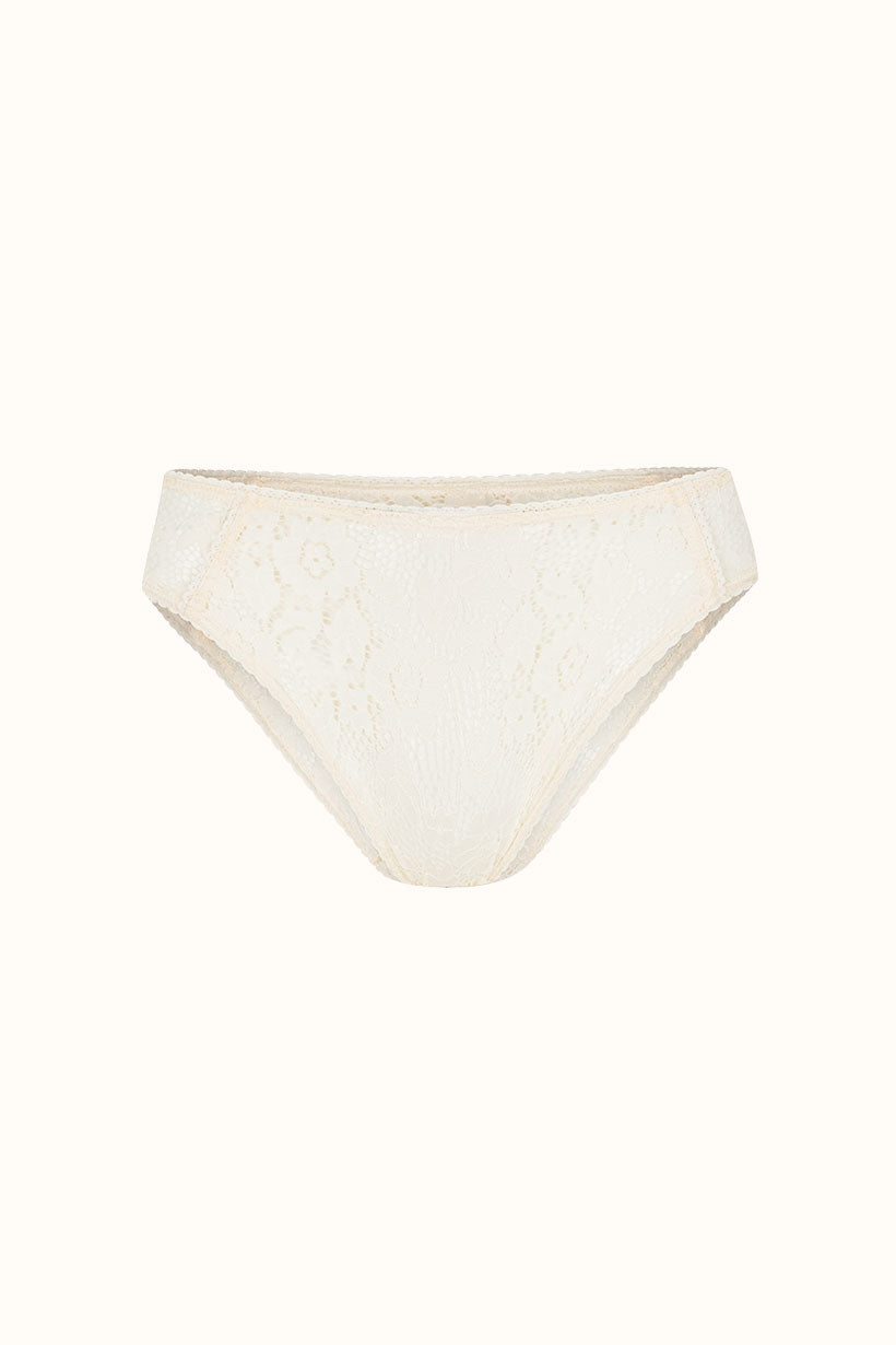 Lux Lisbon Lace Brief - Vintage Cream (RESTOCKED SIZES!)