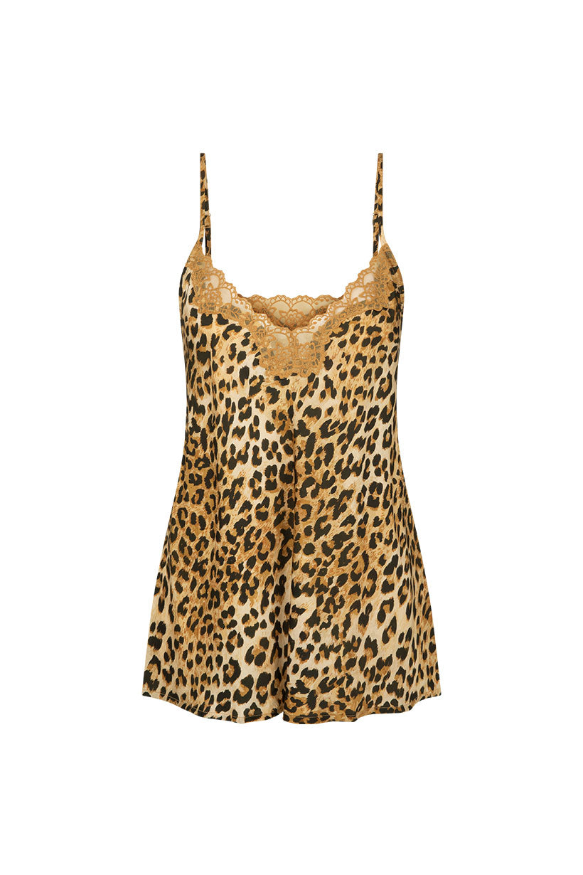 Samantha Bias Cami - Vintage Leopard
