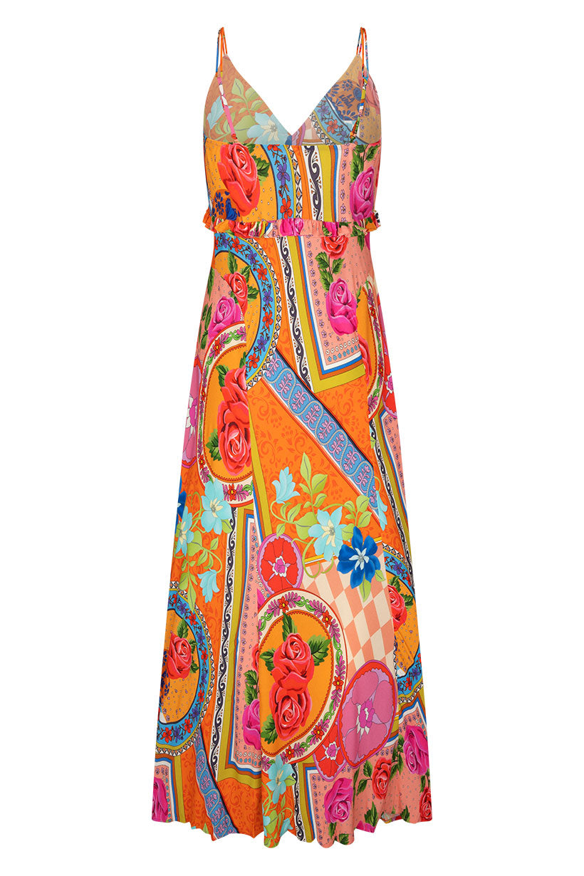 Aphrodite Bias Maxi Dress - Rose
