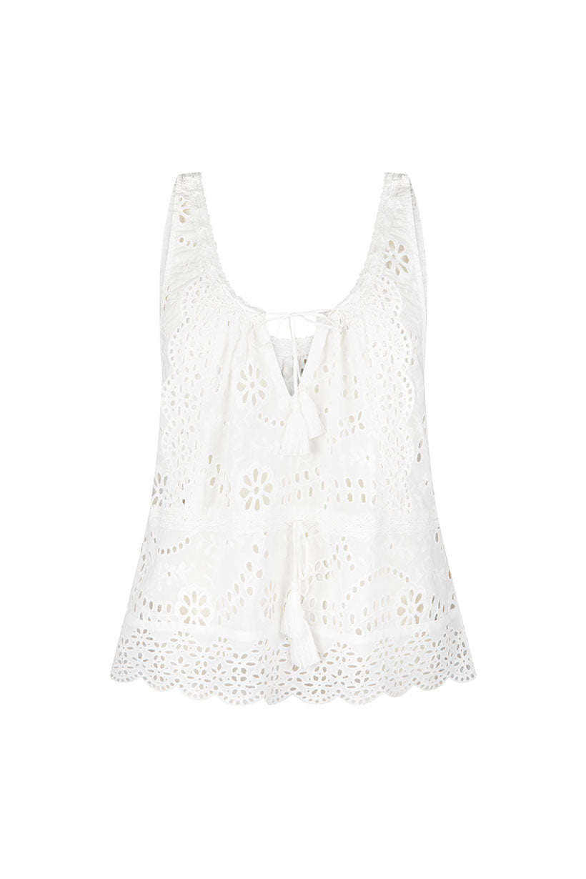 Yaya Lace Cami - Antique White
