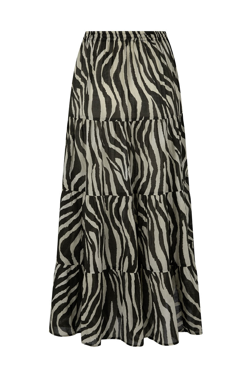 Zevra Peasant Skirt - Washed Charcoal