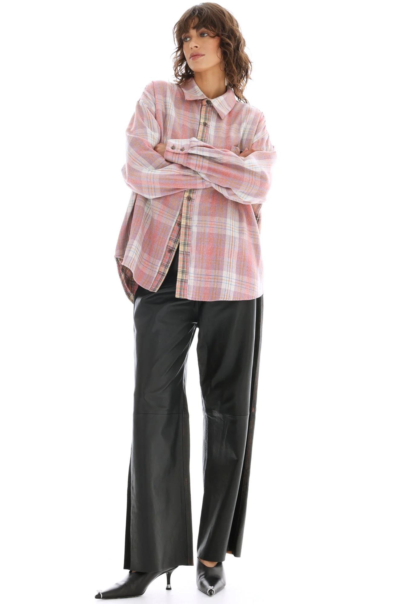 The Tales Reversibile Flannel Shirt - Pink
