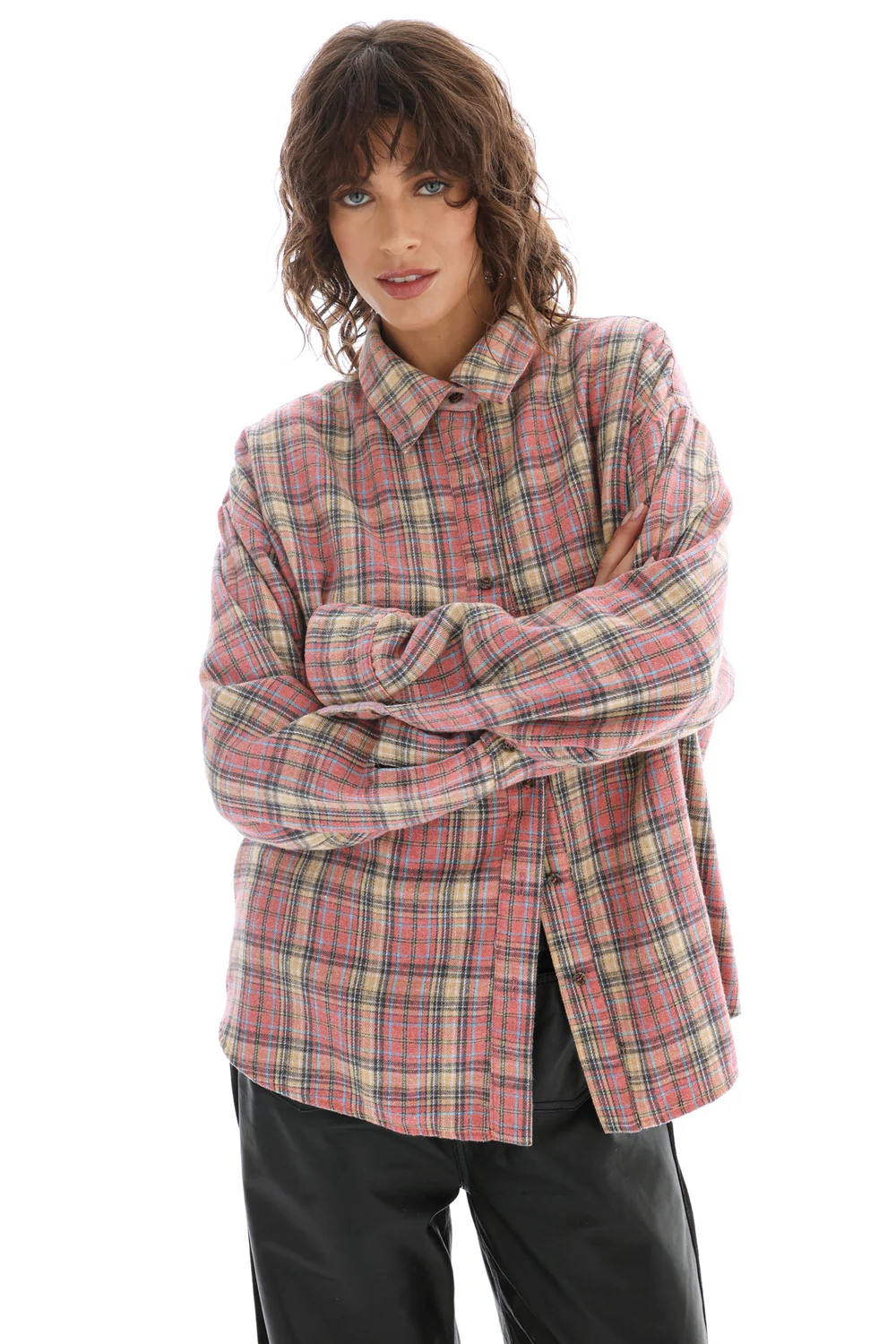 The Tales Reversibile Flannel Shirt - Pink
