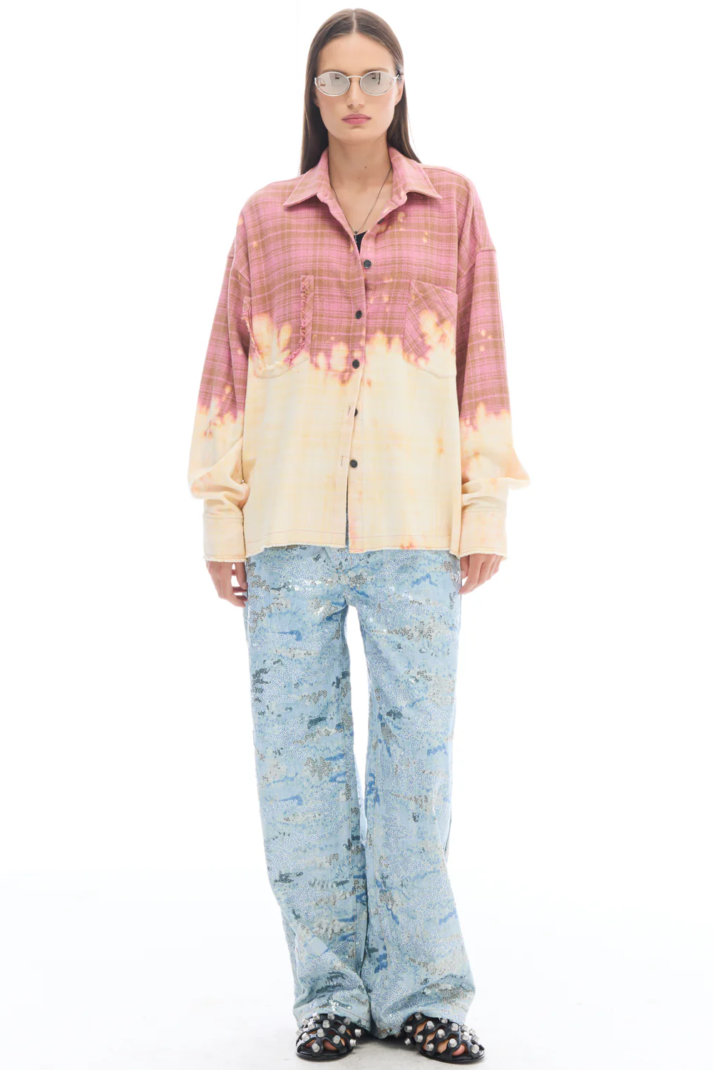 Acid Trip Flannel Shirt - Pink