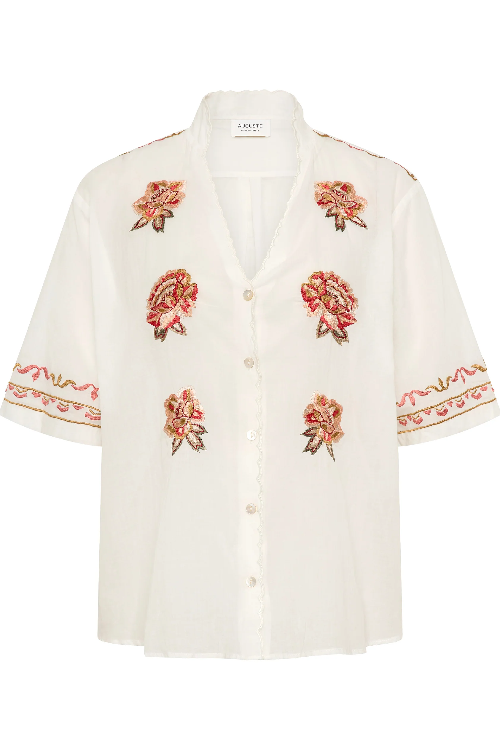 Vesper Embroidered Blouse - White