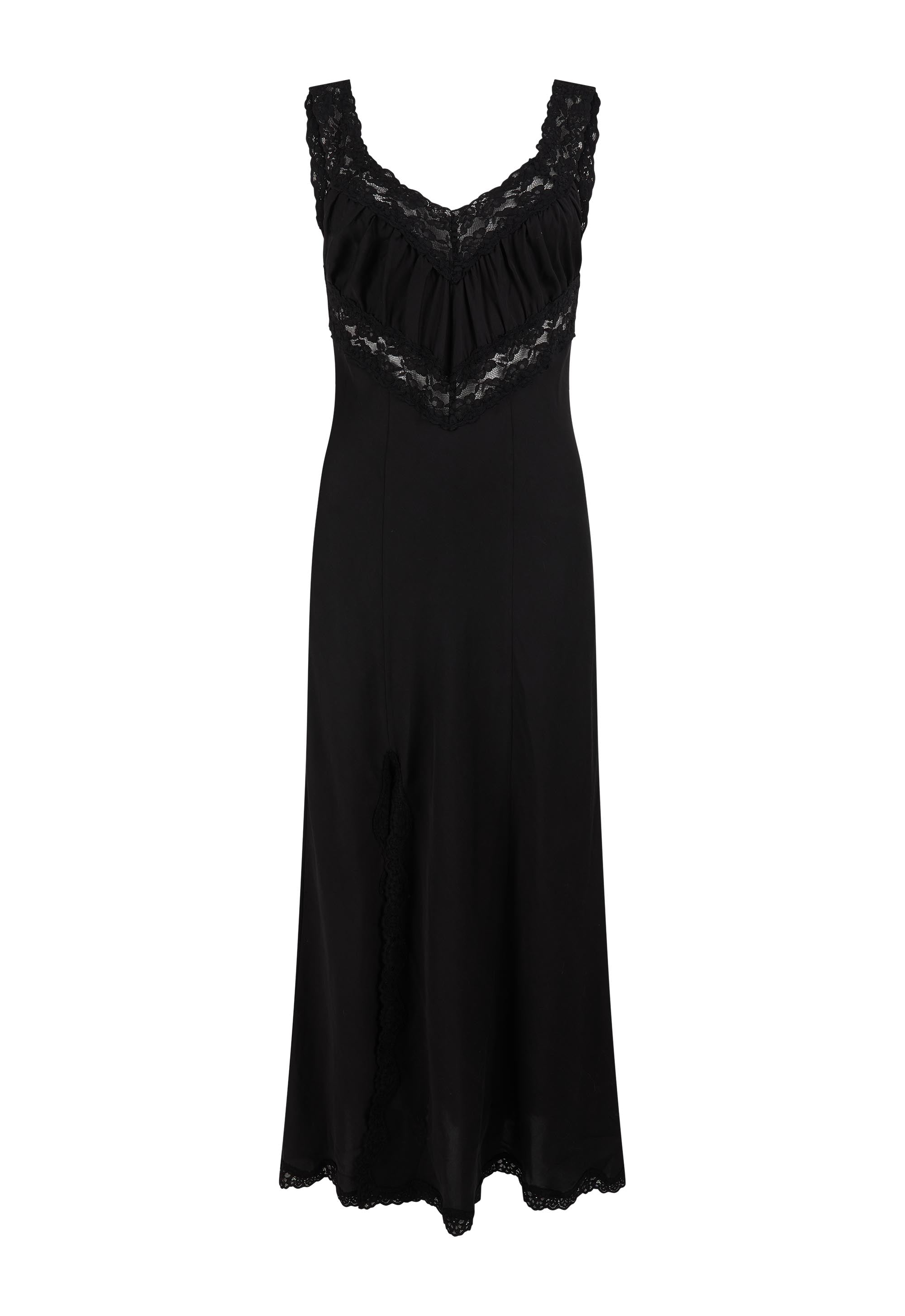 Vina Lace Slip Dress - Midnight