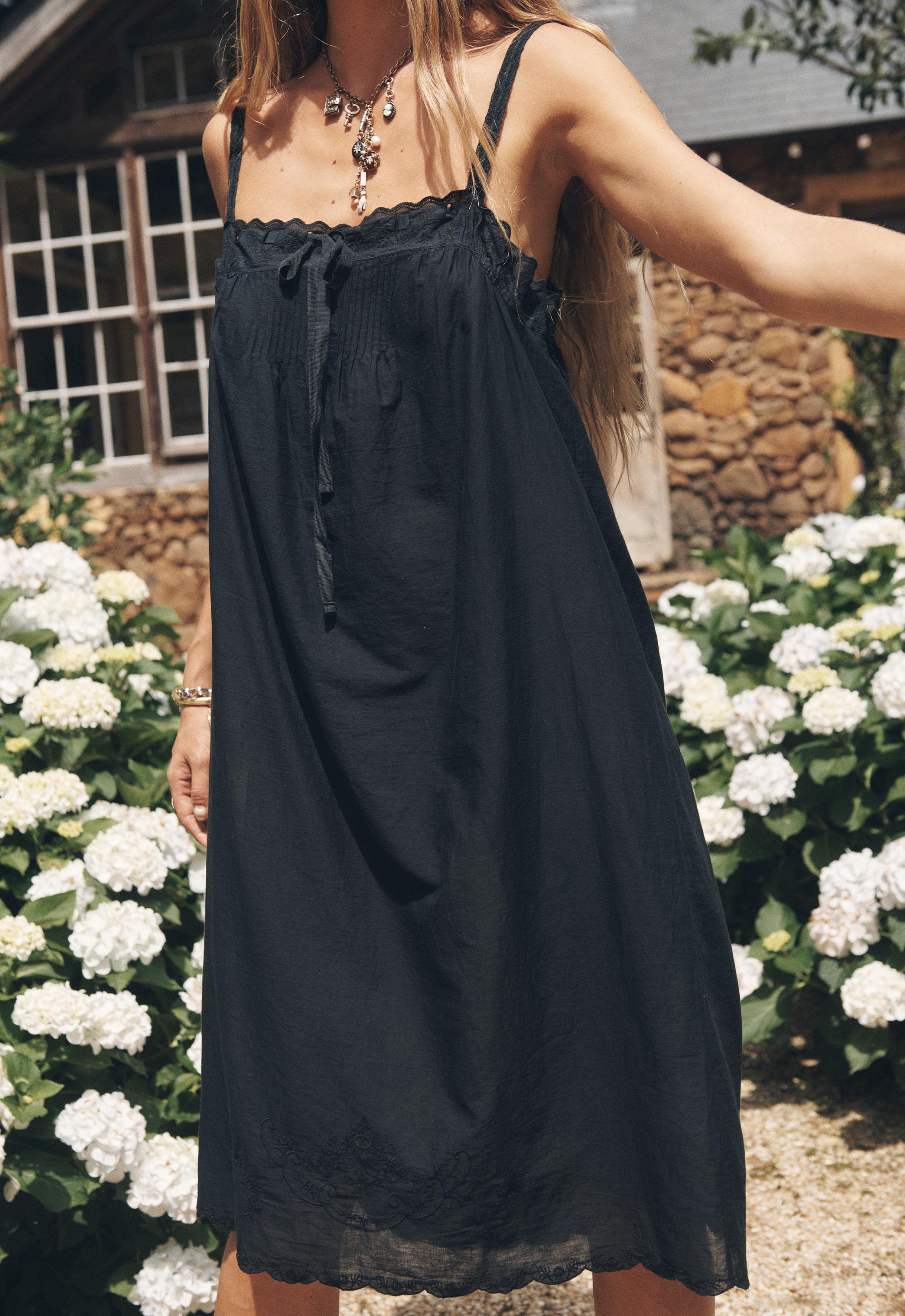 Vintage Petticoat Midi Dress - Onyx