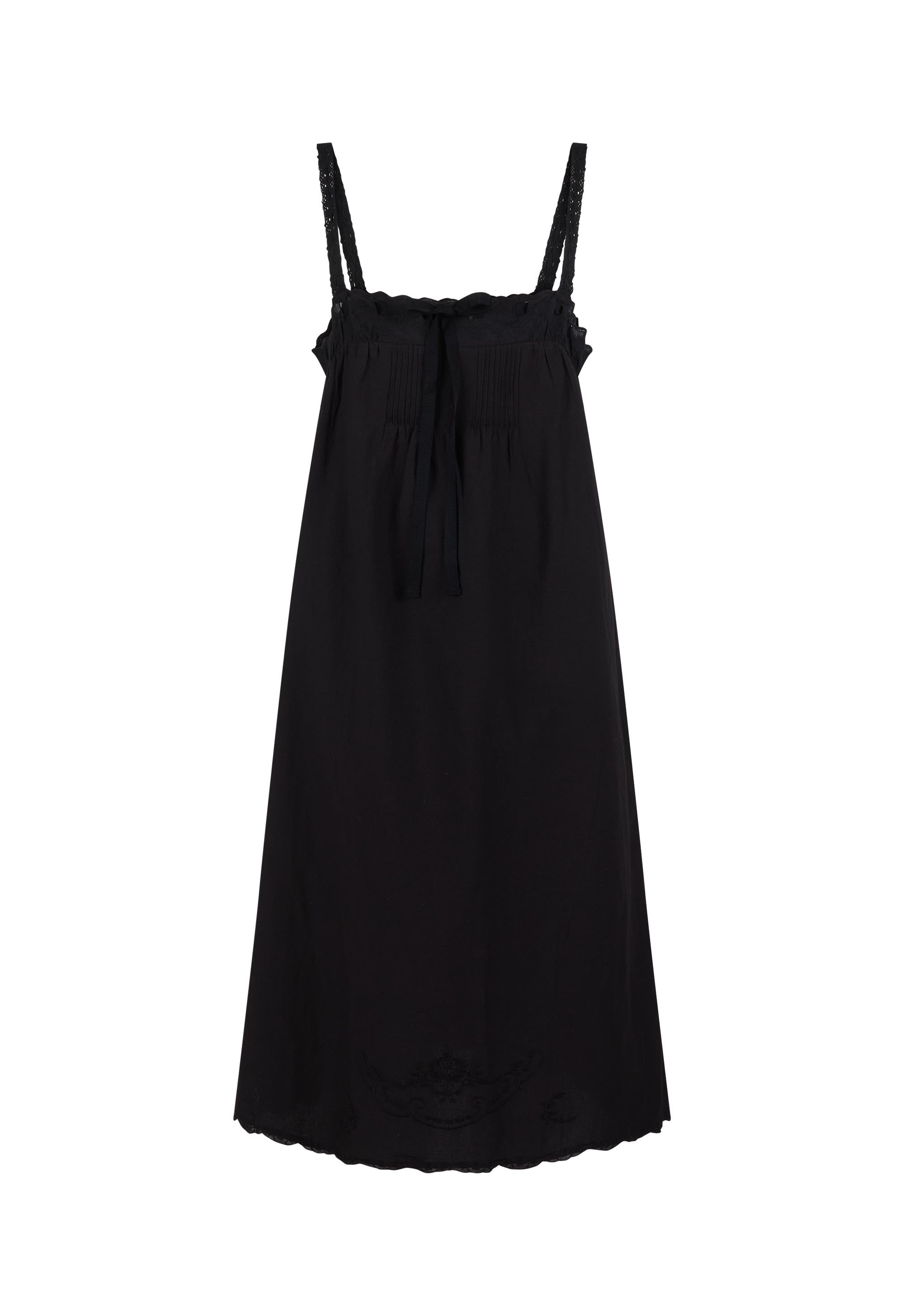 Vintage Petticoat Midi Dress - Onyx